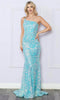 Nox Anabel R1308 - Sequined One Shoulder Prom Dress