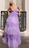 Nox Anabel R1316 - Strappy Back Ruffled Prom Dress