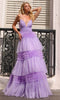 Nox Anabel R1316 - Strappy Back Ruffled Prom Dress