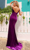 Nox Anabel R1428 - Cold Shoulder V-Neck Prom Dress