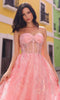 Nox Anabel T1332 - Floral Printed Corset Prom Gown
