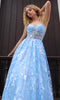 Nox Anabel T1332 - Floral Printed Corset Prom Gown