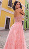 Nox Anabel T1332 - Floral Printed Corset Prom Gown