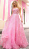 Nox Anabel T1336 - Sweetheart Neck Tie Strap Ballgown