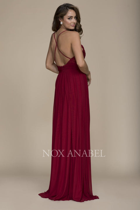 Party Cocktail Ornate Bodice Empire A-Line Gown A070 by Nox Anabel