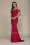 Beaded Off Shoulder with Spaghetti Strap Mermaid Style Prom Dress A073 by Nox Anabel