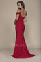 Beaded Off Shoulder with Spaghetti Strap Mermaid Style Prom Dress A073 by Nox Anabel