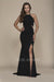 Sexy Cutout Halter Neck Lace-Up Back Sheath Gown Party Dress C026 by Nox Anabel