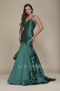 Elegant V-Back Sweetheart Bodice with Double Spaghetti Straps Cross Back Prom Dress C034 by Nox Anabel