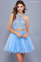Two-Piece Halter Beaded Bodice Short Prom Dress 6259 by Nox Anabel