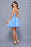 Two-Piece Halter Beaded Bodice Short Prom Dress 6259 by Nox Anabel