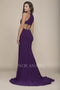 Gorgeous High Halter Georgette Mermaid Gown with Slit Q131 by Nox Anabel