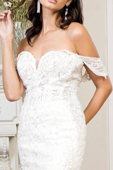 Off Shoulder Bridal Mermaid Gown by GLS Gloria GL1933