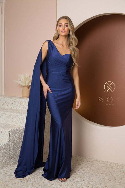 One Shoulder Mermaid Dress by Nox Anabel E475