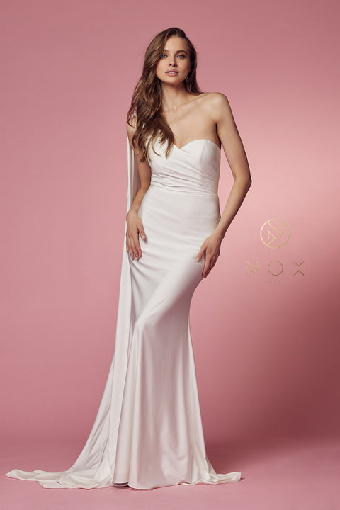 One Shoulder Mermaid Dress by Nox Anabel E475