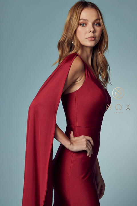 One Shoulder Mermaid Dress by Nox Anabel E475