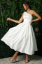 One Shoulder Tea Length Dress by Nox Anabel JE931