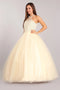 Gown with Pearl Beaded Halter by Cinderella Couture 5055
