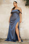 Plus Size Fitted Convertible Gown by Cinderella Divine 7488C