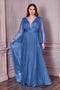 PLUS SIZE A LINE DRESS BY CINDERELLA DIVINE CD242C