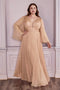 PLUS SIZE A LINE DRESS BY CINDERELLA DIVINE CD242C