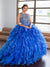 Vestido de quinceañera sin mangas con volantes de Calla KY71212X