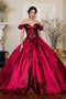 Sequin Print Satin Ball Gown by Elizabeth K GL1913