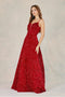 Sparkling Sequin Sleeveless A-line Corset Gown - Adora 3139