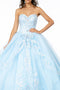 Sequined Sweetheart Strapless Ball Gown by Elizabeth K GL2947