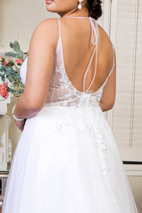 Elizabeth K GL1907's Wedding Dress with Sheer Bodice – alternate view 6