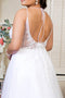 Elizabeth K GL1907's Wedding Dress with Sheer Bodice