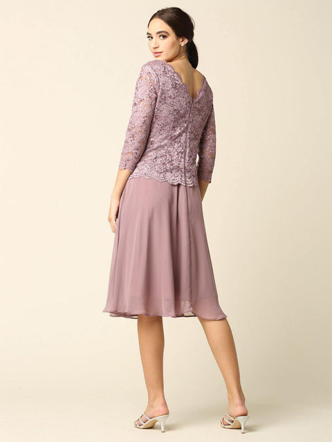 Short Formal Mother of the Bride Dress