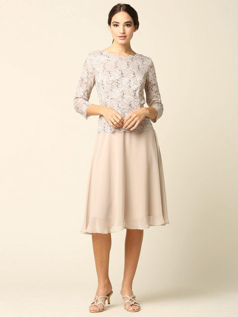 Short Formal Mother of the Bride Dress