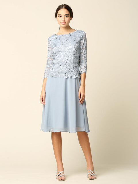Short Formal Mother of the Bride Dress