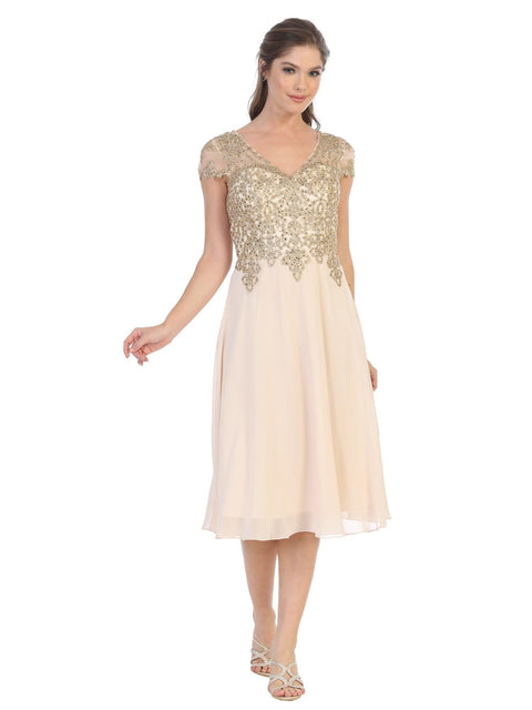 Short Formal Mother of the Bride and Groom Party Dress