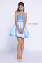 Short Illusion Embellished Bodice Dress by Nox Anabel 6262