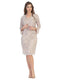 Short Mother of the Bride 2 Piece Lace Jacket Dress