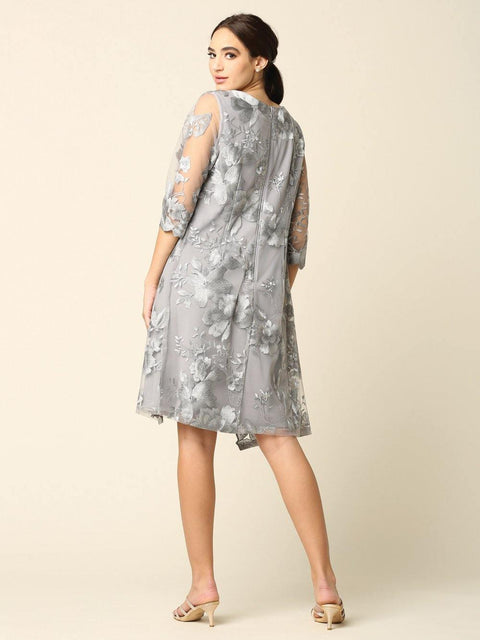 Short Mother of the Bride and Groom  Chiffon Dress