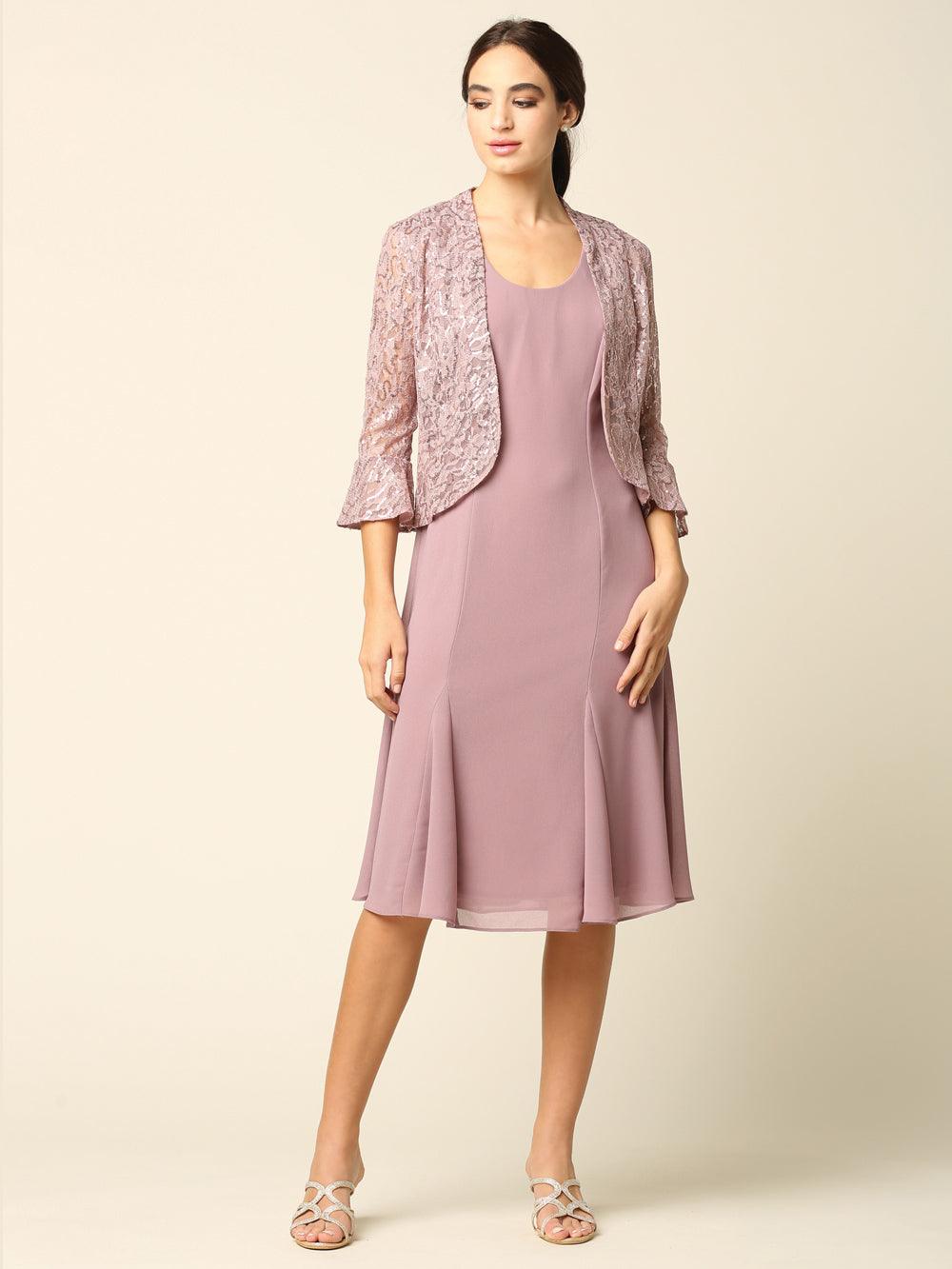 Wedding Dresses Mother Of The Groom Dresses With Jacket Short Mother Of The  Bride Jacket Dress