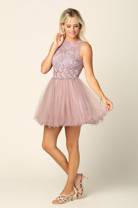 Short Prom Sleeveless Lace Cocktail Party Dress, Damas Dresses