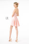 Short Satin V-Neck Dress by Elizabeth K GS2858