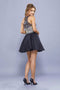 Short Sleeveless Embellished Bodice Dress by Nox Anabel 6328