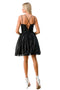 Coya S2750Y: Chic Back-Baring V-Neck Mini Dress