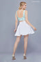 Two Piece Short Dress with Embroidered Top by Nox Anabel 6344