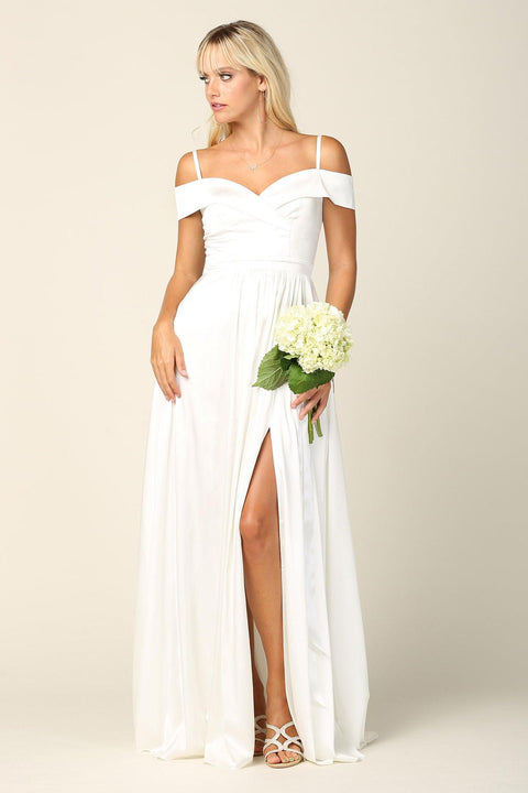 Long Off Shoulder Bridal Gown