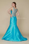 Sleeveless Mermaid Dress with Beads by Nox Anabel 8299