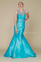 Sleeveless Mermaid Dress with Beads by Nox Anabel 8299