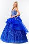 Glittery Sleeveless Ball Gown by Elizabeth K GL1927