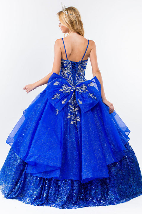 Glittery Sleeveless Ball Gown by Elizabeth K GL1927