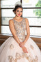 Sleeveless Quinceanera Lace Applique Dress by Calla KY75258X